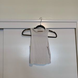 Basic white crop top